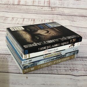 Bundle of 5 never opened Blu-ray and DVD Movies NWT OS